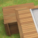 Caseta de madera, sistema de filtración de arena de 6m3/h y bomba de calor 5KW para piscina Urban Pool