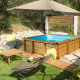 Piscina de madera maciza Tropic Junior