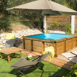 Piscina de madera maciza Tropic Junior