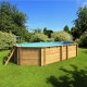 Piscina de madera maciza Tropic