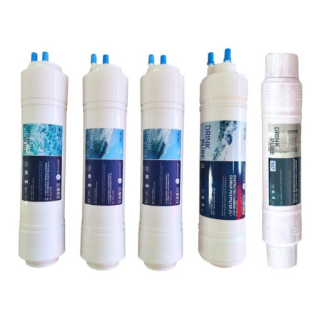 Kit de filtros completo espiga de 5 etapas