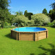 Piscina de madera maciza Weva OCTO