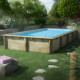 Piscina de madera maciza Weva RECTANGLE