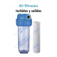 Sistema de filtración de sedimentos bobinado de 50 micras y porta filtros de 10"