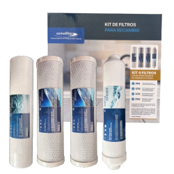 Kit 4 Filtros PP+CTO+CTO+Postfiltro - 5 ETAPAS (PURE FIVE, ECO750, EVO)