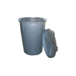 Depósito de agua Cónico Gris con tapadera