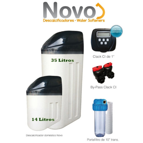 Descalcificador NOVO Clack BAJO CONSUMO 14 Litros