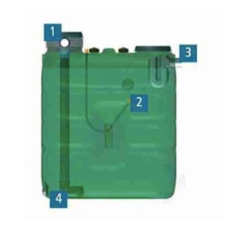 Kit pluviales para depósitos con boca ø400mm