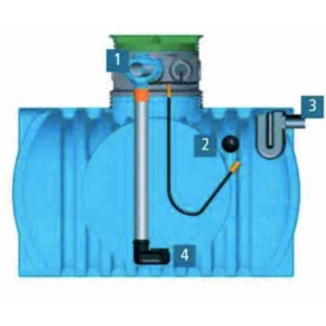 Kit pluviales premium para depósitos enterrados AT 112