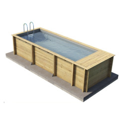 Piscina de madera maciza Pool'n Box