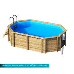 Piscina de madera maciza Tropic
