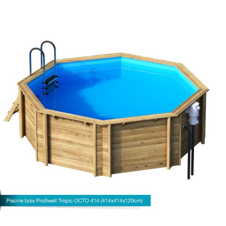 Piscina de madera maciza Tropic