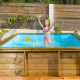 Piscina de madera maciza Tropic Junior