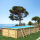Piscina de madera maciza Weva RECTANGLE