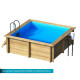 Piscina de madera maciza Weva RECTANGLE